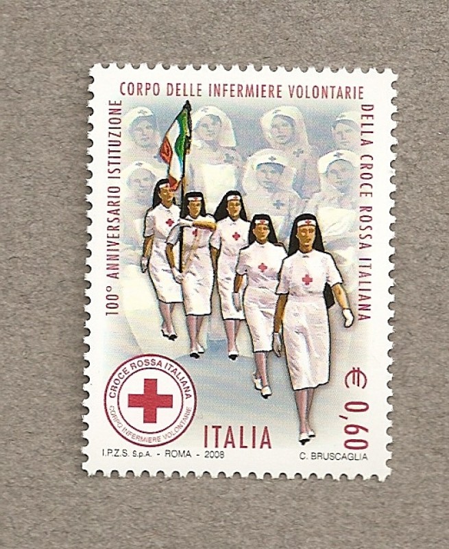 100 Aniv de las enfermeras voluntarias italianas de la Cruz roja