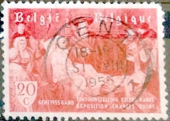 Intercambio 0,20 usd 20 cents. 1955