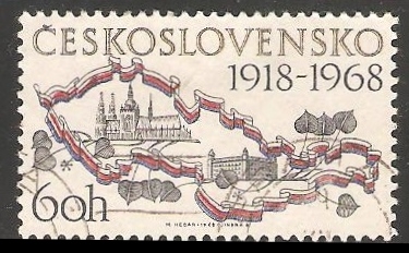 Mapa de Checoslovaquia