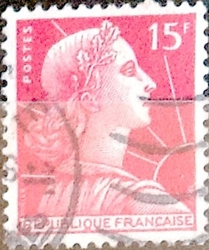 Intercambio 0,20 usd 15 fr. 1955