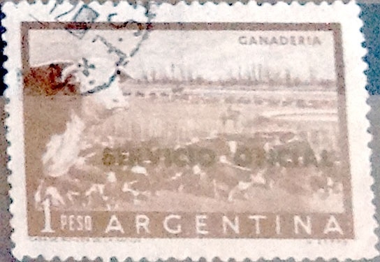 Intercambio 0,20 usd  1 peso  1958