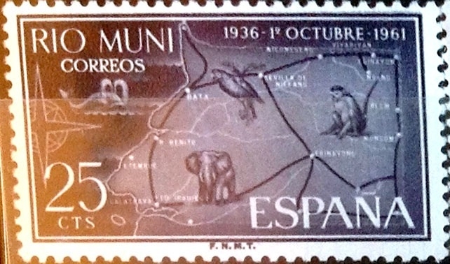 Intercambio fd3a 0,25 usd 25 cents. 1961
