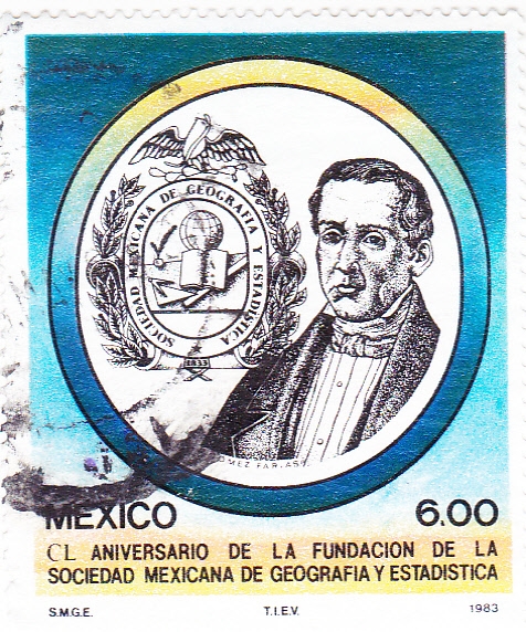 CL aniversario fundación sociedad mexicana de geografía y estadísticas