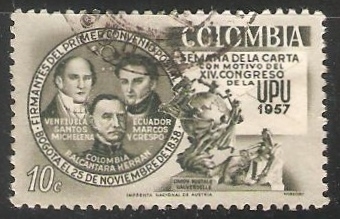 Semana de la carta con motivo del XIV Congreso de la UPU 1957