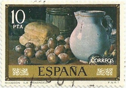 DIA DEL SELLO. LUIS EUGENIO MELÉNDEZ. BODEGÓN, VALOR FACIAL 10 Pts. EDIFIL 2366