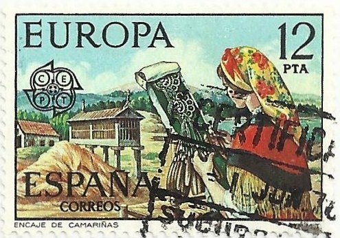 (242) SERIE EUROPA-CEPT. ENCAJE DE CAMARIÑAS. EDIFIL 2317