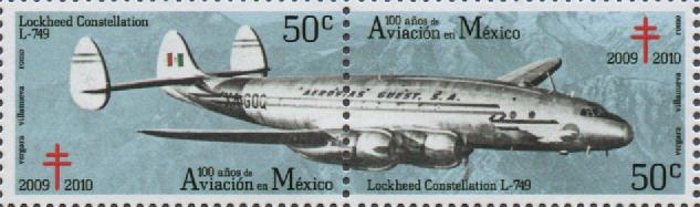 CENTENARIO  DE  LA  AVIACIÓN  MEXICANA.  LOCKHEED  CONSTELLATION  L-749.