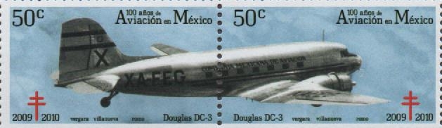 CENTENARIO  DE  LA  AVIACIÓN  MEXICANA.  DOUGLAS  DC-3.