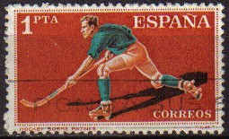 ESPAÑA 1960 1310 Sello Deportes Hockey a Patines Usado 1pta