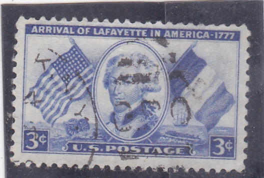 LLEGADA DE LAFAYETTE A AMERICA-1777