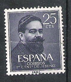 1960 I Centenario del nacimiento de Isaac Albéniz. Compositor y pianista. 1860-1909