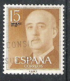 1955 Serie básica. General Franco.