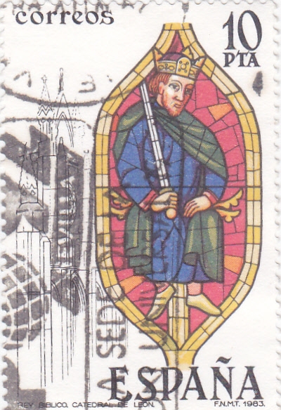 Vidriera- rey Biblico Catedral de León (27)