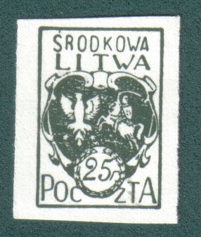 El Escudo de Armas de Lituania Central