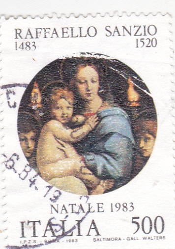 Pintura de Raffaello Sanzio -Navidad-83