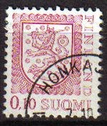 FINLANDIA SUOMI FINLAND 1978 Scott 555 Sello Serie Basica Heraldica Michel  824