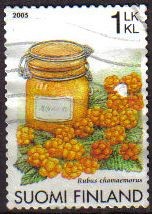 FINLANDIA SUOMI FINLAND 2005 Scott 1240 Sello Serie Frutas Mora Boreal Usado