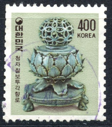 COREA DEL SUR_SCOTT 1267 QUEMADOR INCIENSO CERAMICA CELADON KORYO. $0.40