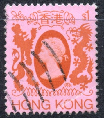 HONG KONG_SCOTT 397a REINA ISABEL II. $0.40