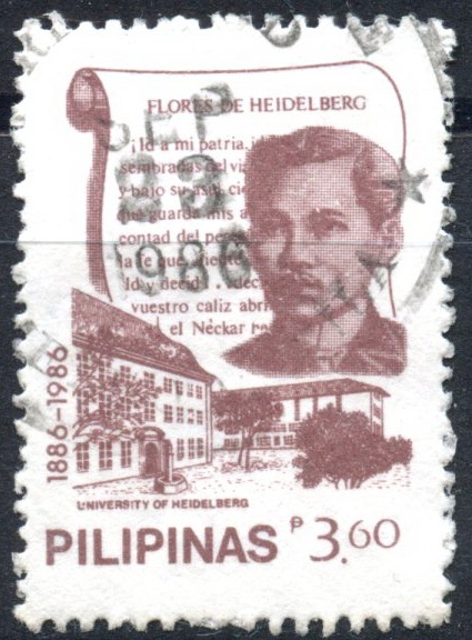 FILIPINAS_SCOTT 1782.01 FLORES DE HEIDELBERG, POR JOSE RIZAL. $0.35