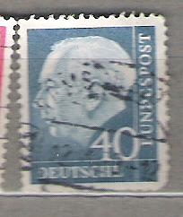 1954 Serie básica. Presidente Dr. Thedore Heuss. 3 C. (1957)