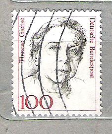 1988 Mujeres famosas. Therese Giehse, 1898-1975. Hannah Arendt, 1906-1975. Mathilde Franziska Anneke