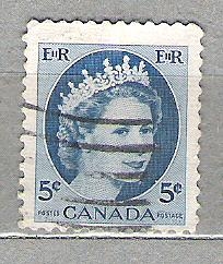 1954 Isabel II. Papel normal, fluorescentes en 1962