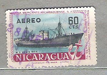 1957 Airmail - Nicaragua's Merchant Marine