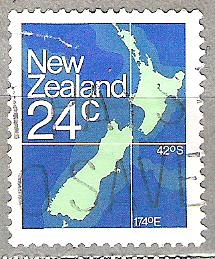  1982 Map of New Zealand