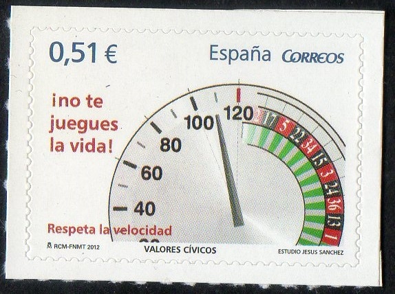 4697-  Valoreas Cívicos. Respeta la velocidad. 