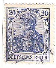 1900 Germania. Inscripción 