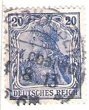 1900 Germania. Inscripción 