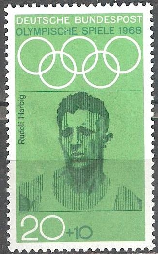 Juegos olimpicos de verano en Mexico 1968(Rudolf Harbig).
