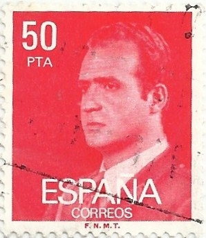 SERIE BÁSICA JUAN CARLOS I. Ia SERIE FOSFORESCENTE. VALOR FACIAL 50 Pts. EDIFIL 2601P