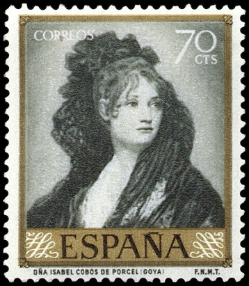 ESPAÑA SEGUNDO CENTENARIO NUEVO Nº 1214 ** 70C VERDE CLARO GOYA