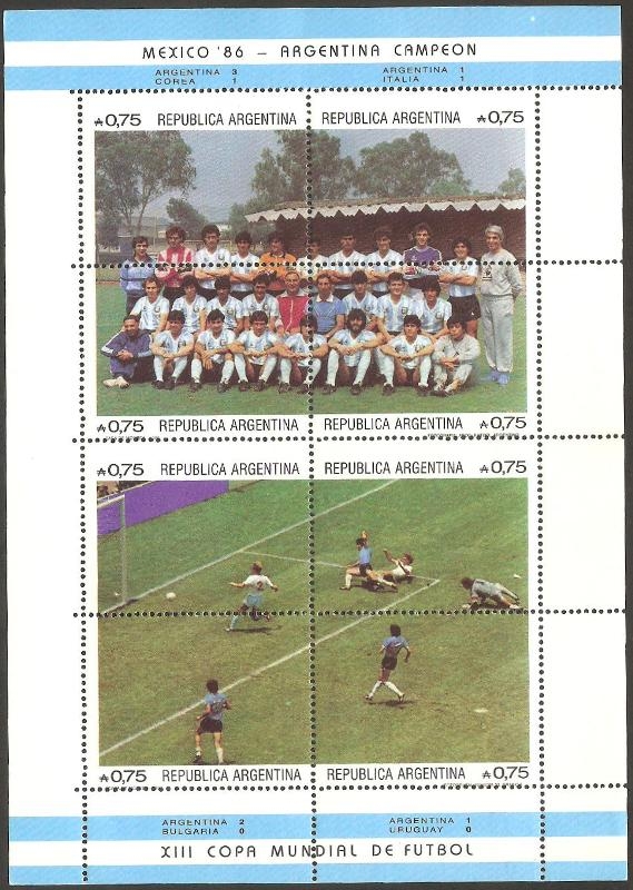 33 H.B. - Argentina, Campeón del mundo de fútbol, Mexico 86