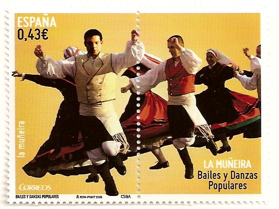 Bailes populares, la muñeira.