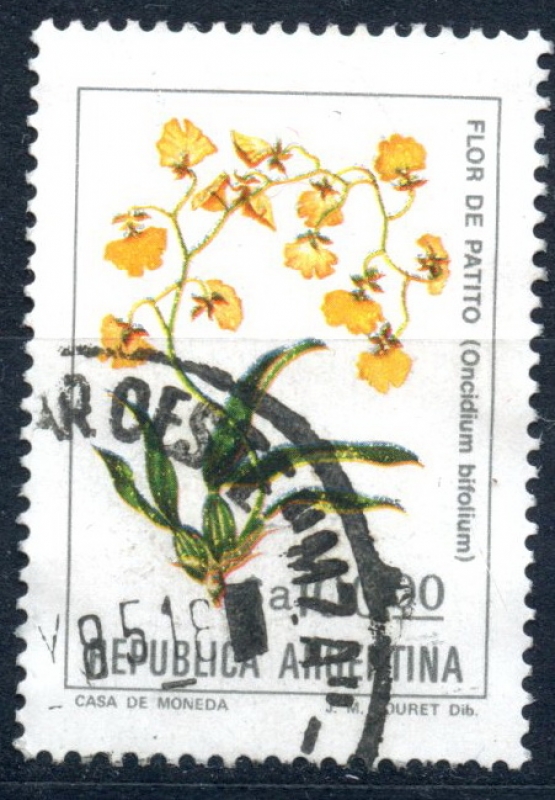 ARGENTINA_SCOTT 1443.01 FLOR DE PATITO. $0,50