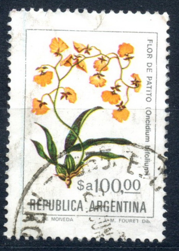 ARGENTINA_SCOTT 1443.02 FLOR DE PATITO. $0,50