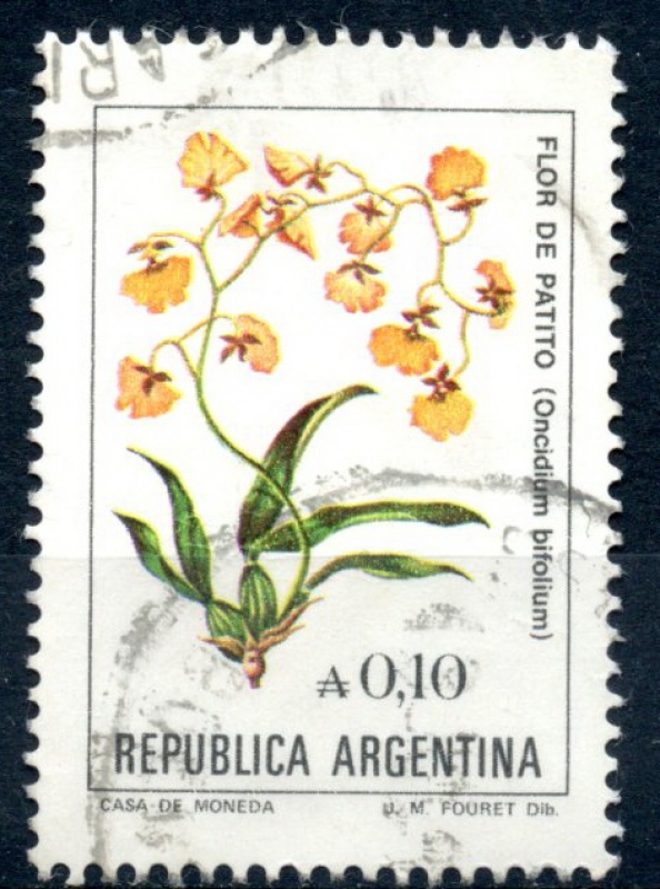 ARGENTINA_SCOTT 1520.02 FLOR DE PATITO. $0.20