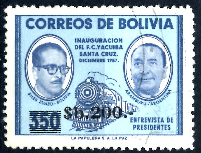 BOLIVIA_SCOTT 699.02 ENTREVISTA DE PRESIDENTES SUAZO & ARAMBURU. $0.25
