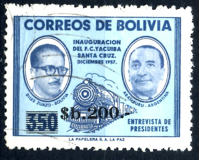 BOLIVIA_SCOTT 699.03 ENTREVISTA DE PRESIDENTES SUAZO & ARAMBURU. $0.25