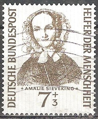 Fondo de Ayuda Humanitaria.Amalie Sieveking (1794-1859),co-fundador de la Diakonie en Alemania.