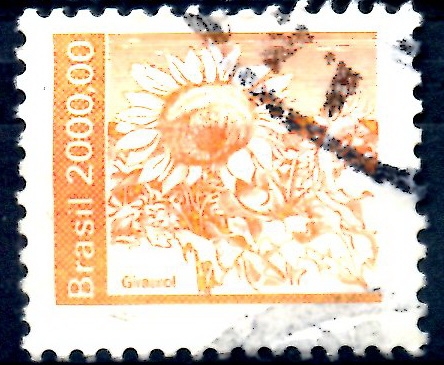 BRASIL_SCOTT 1941.01 GIRASOL. $0.40