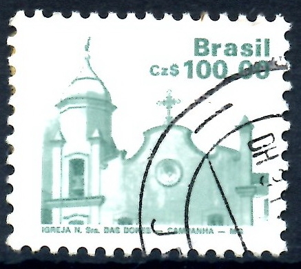 BRASIL_SCOTT 2071.02 CAMPANARIO DE LA IGLESIA DE Nª SRA. DE LOS DOLORES. $3.00