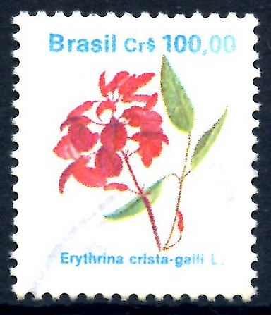 BRASIL_SCOTT 2266 ERYTHRINA CRISTA-GALLI. $0.30