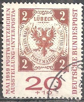Exposición internacional de sellos Interposta Hamburgo '59.