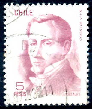 CHILE_SCOTT 484.02 DIEGO PORTALES, MINISTRO DE FINANZAS. $0.20