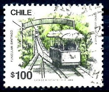 CHILE_SCOTT 843.02 FUNICULAR DE SANTIAGO. $0.20