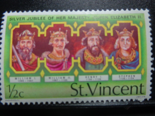 1977 St Vincent 0.5c Silver Jubilee